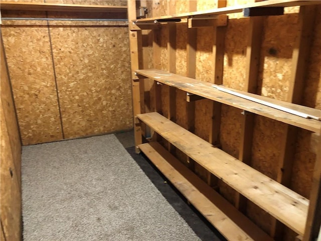 view of storage area