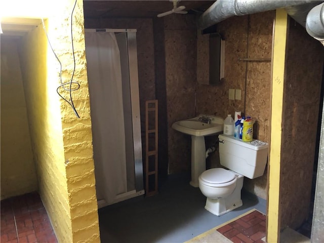 bathroom with toilet and sink