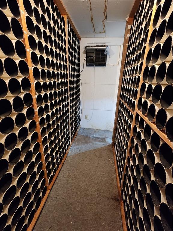 wine cellar with a wall unit AC