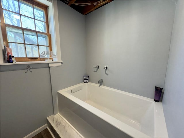 bathroom with a bathtub