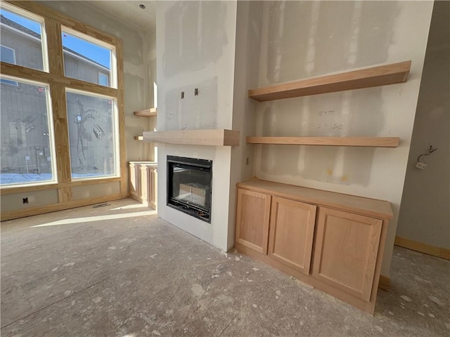 view of unfurnished living room