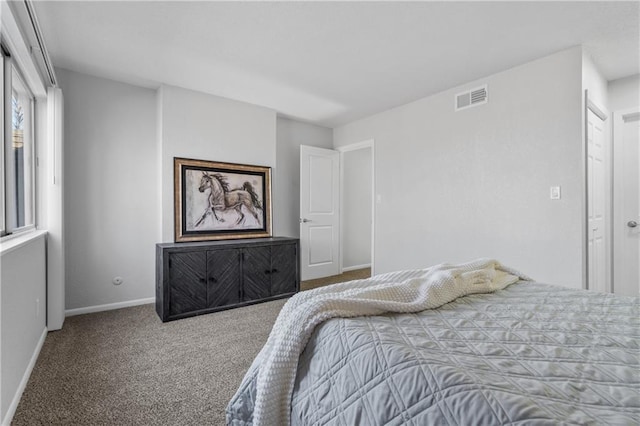 bedroom with carpet floors