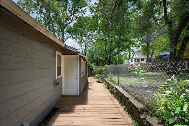 view of deck