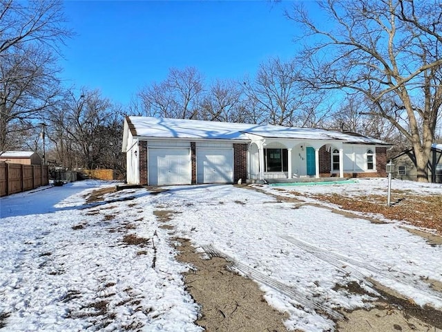 ranch-style house with a garage