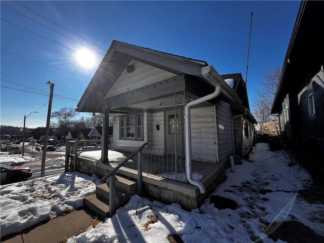 view of bungalow