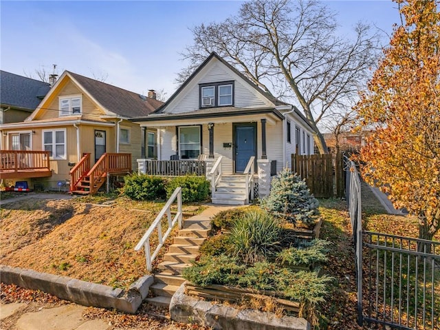 bungalow with a porch