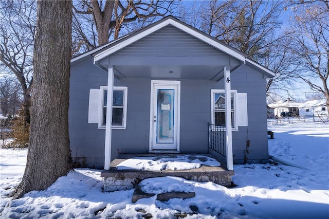 view of bungalow-style house