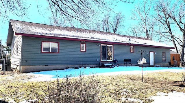 view of rear view of property