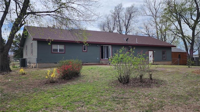 6539 Quaker Rd, Galena, KS 66739 - rear view of house with central AC