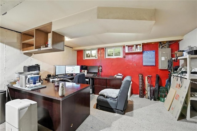 4722 Switzer Rd, Shawnee, KS 66203 - office space with electric panel and carpet flooring