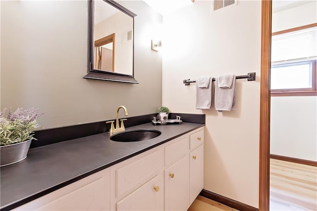 bathroom with vanity