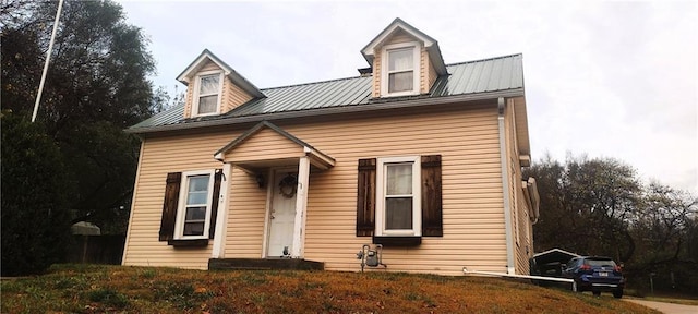 view of cape cod home