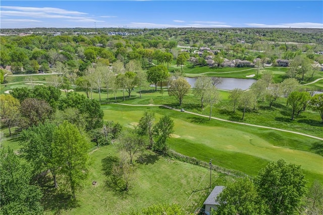 10609 NW Meadow Lane Dr, Parkville, MO 64152 - bird's eye view with a water view and golf course view