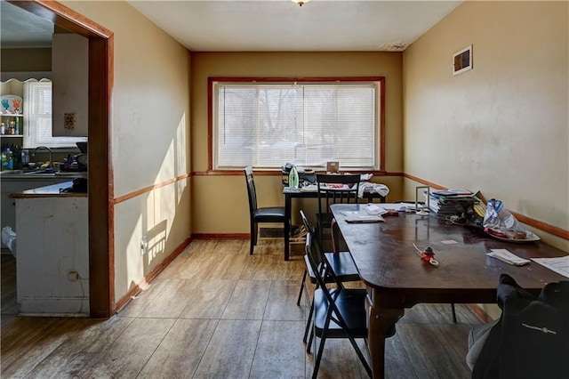 view of dining space