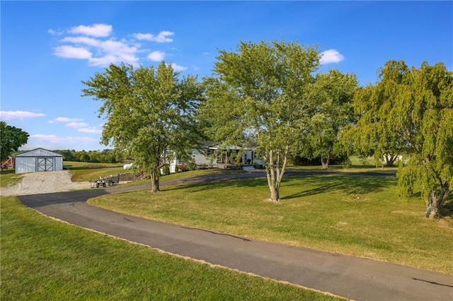 view of community with a yard