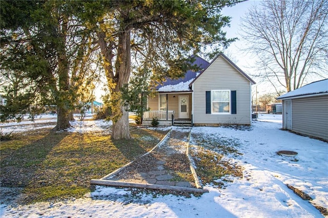 bungalow-style house with a porch