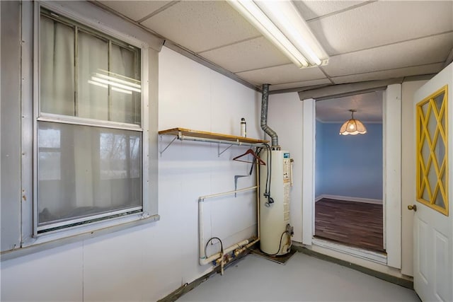 interior space with water heater