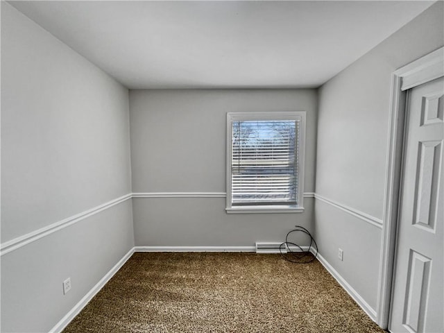 spare room featuring carpet flooring