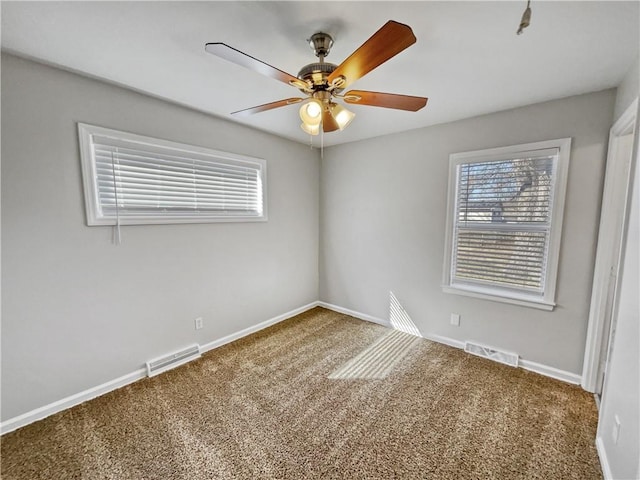 view of carpeted empty room