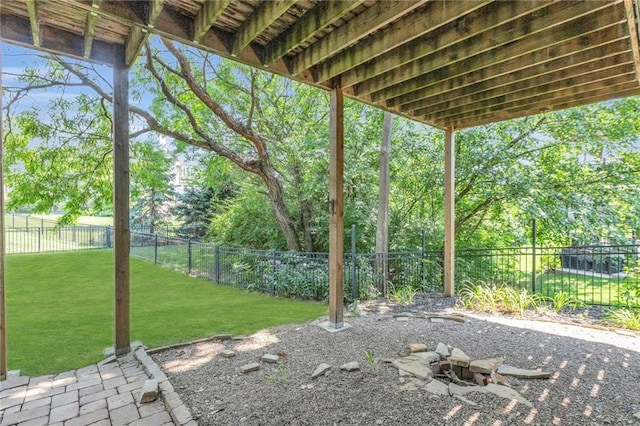 view of patio / terrace featuring a fenced backyard