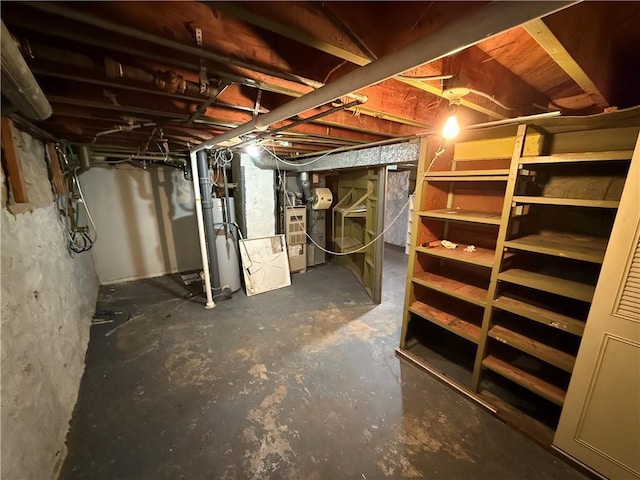 view of basement