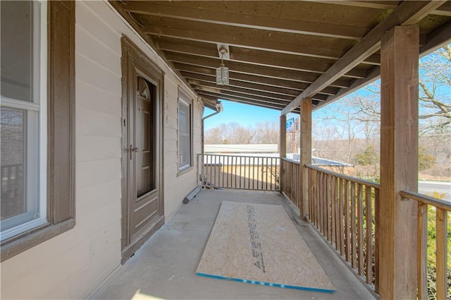 view of balcony