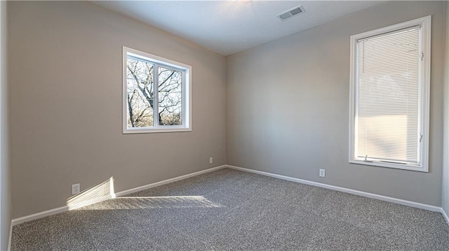 spare room with carpet flooring