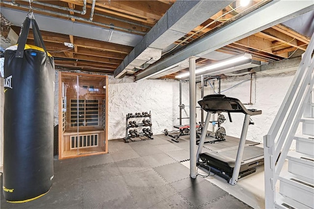 view of exercise room