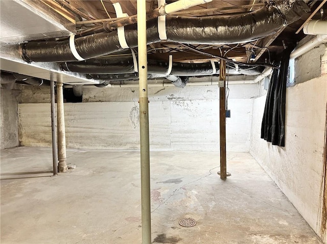 view of basement