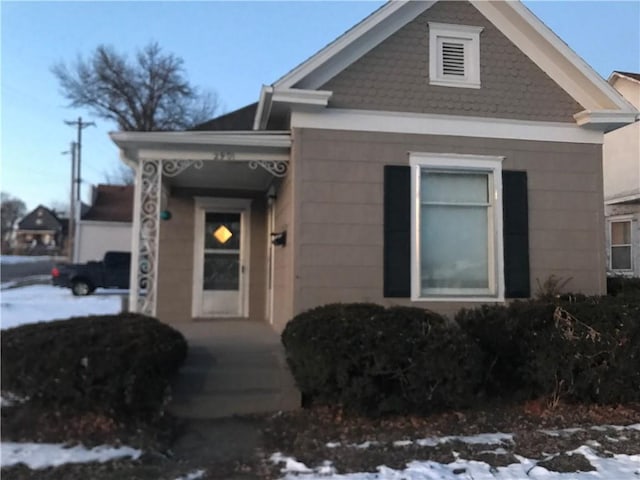 view of front of home