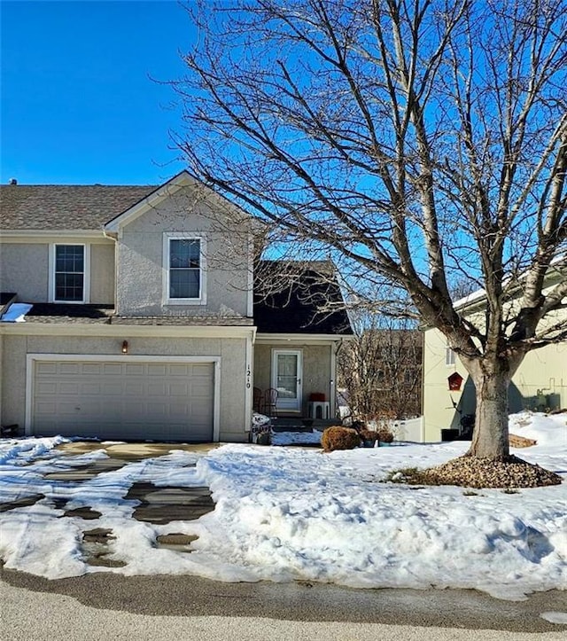 view of front of house featuring a garage