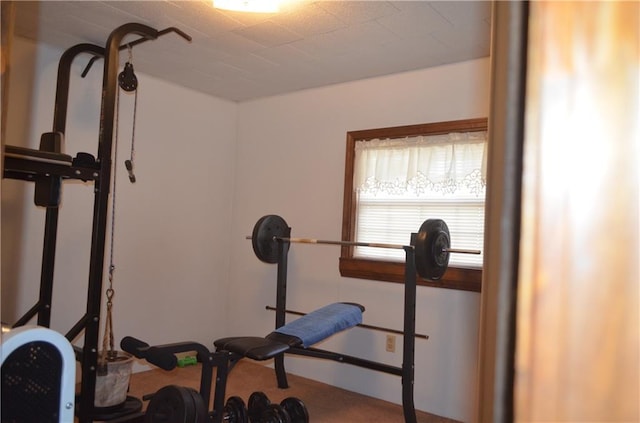 view of exercise room