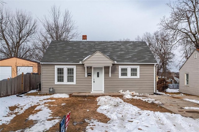 view of bungalow-style house