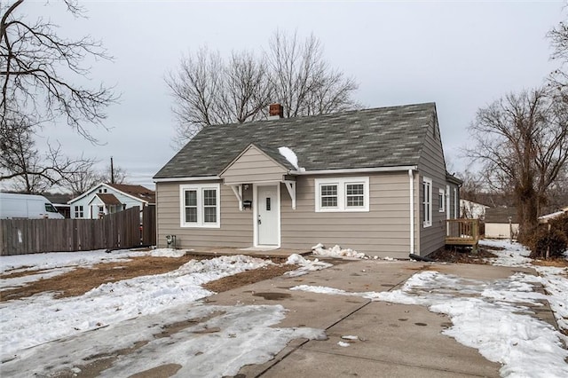 view of bungalow-style house