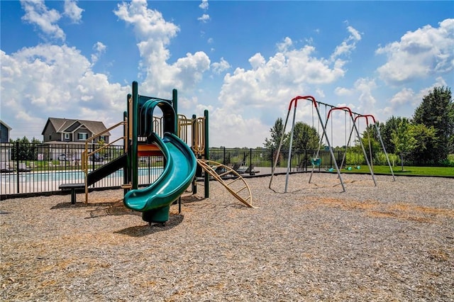 view of jungle gym