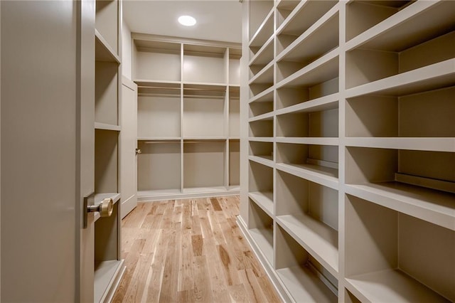 interior space with light hardwood / wood-style flooring