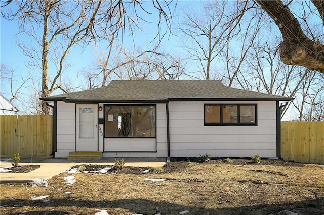 view of front of home