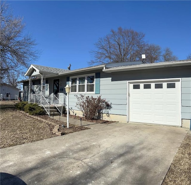 ranch-style house with a garage