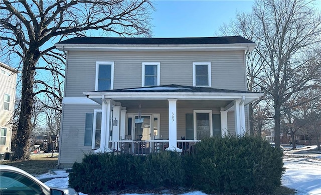 view of front of house featuring a porch