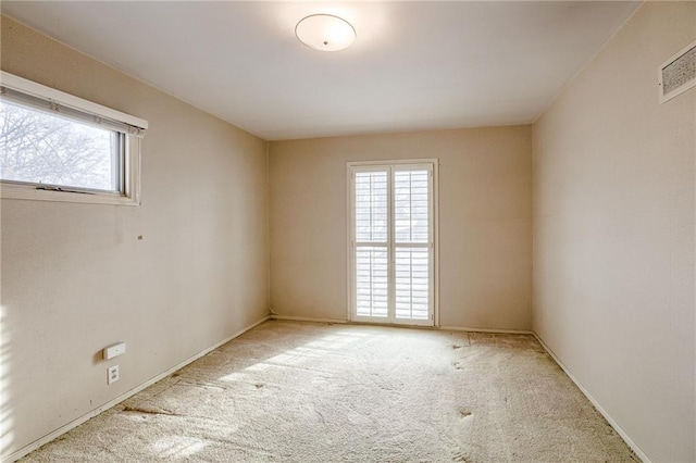 view of carpeted empty room