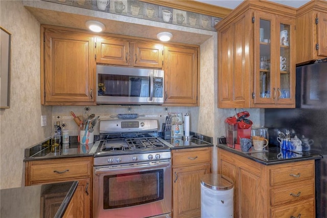 kitchen featuring appliances with stainless steel finishes