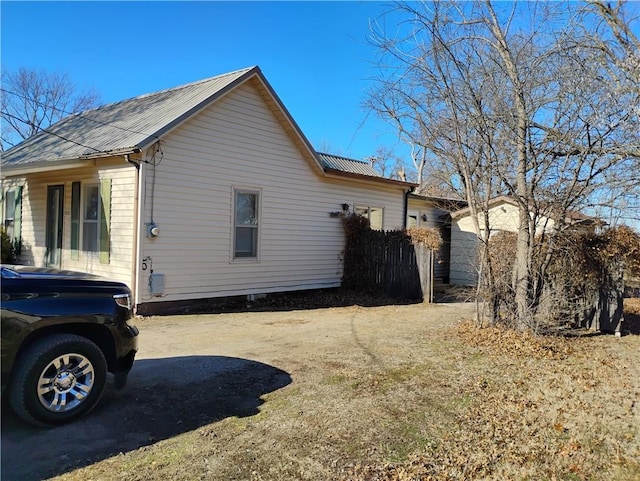 view of side of home