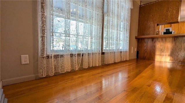 interior space featuring hardwood / wood-style floors