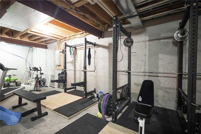 view of exercise room