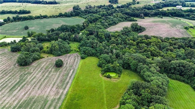 bird's eye view featuring a rural view