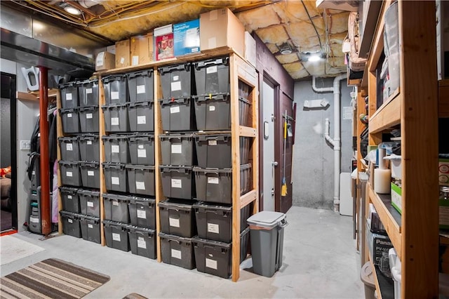 view of storage room