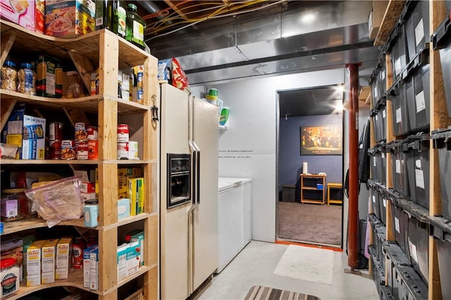 interior space featuring independent washer and dryer