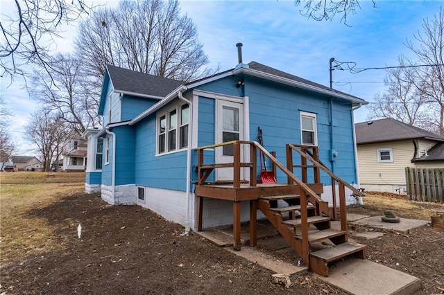 view of rear view of property