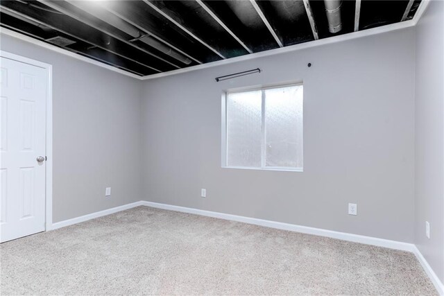 view of carpeted empty room