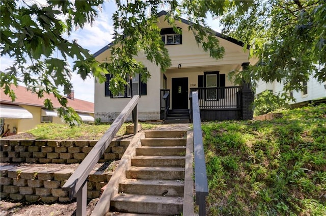 bungalow with covered porch